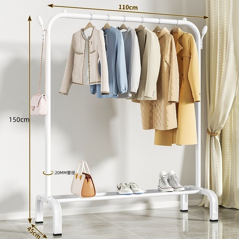 Perchero de secado plegable de pie para uso doméstico dormitorio balcón interior colgar ropa de forma sencilla