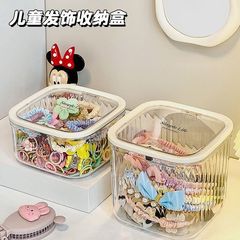 ヘアアクセサリーヘアクリップ収納ボックスゴムネックレス髪飾りヘアカラーヘアリング髪花収納デスクトップ透明ジュエリーボックス