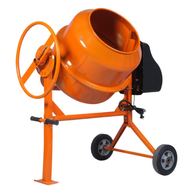 Небольшой Горизонтальный Вертикальный Электрический смеситель для подачи цемента машины бетонного раствора барабанного типа Электрический смеситель