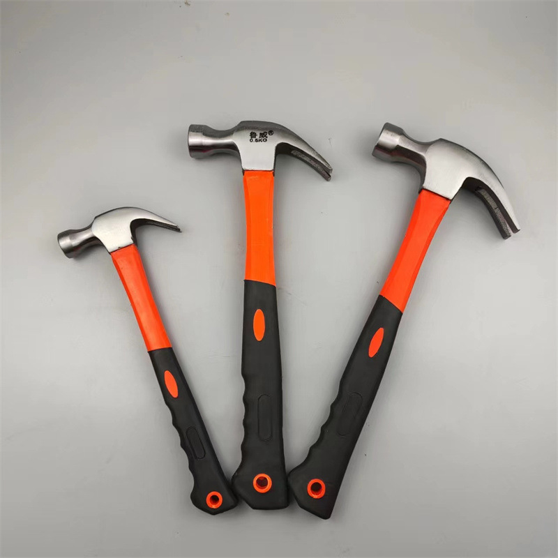 现货防震带磁铁羊角锤木工专用锤小铁锤榔头钉锤工业级锤尖头防滑