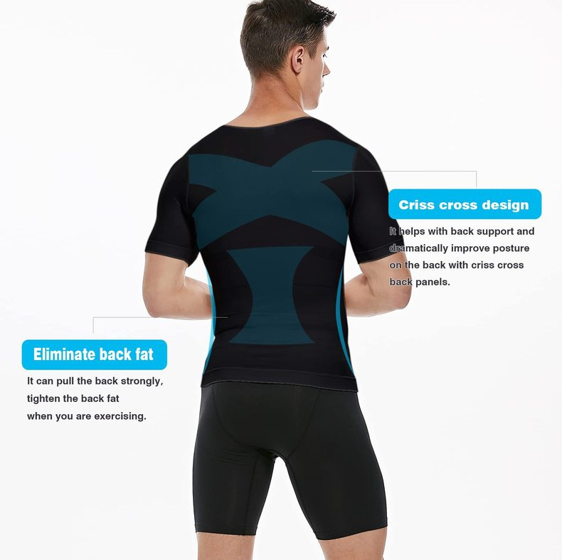 Herren Kompressions Unterhemd Mit Brustbinder Bauchweg Effekt_voghion.com