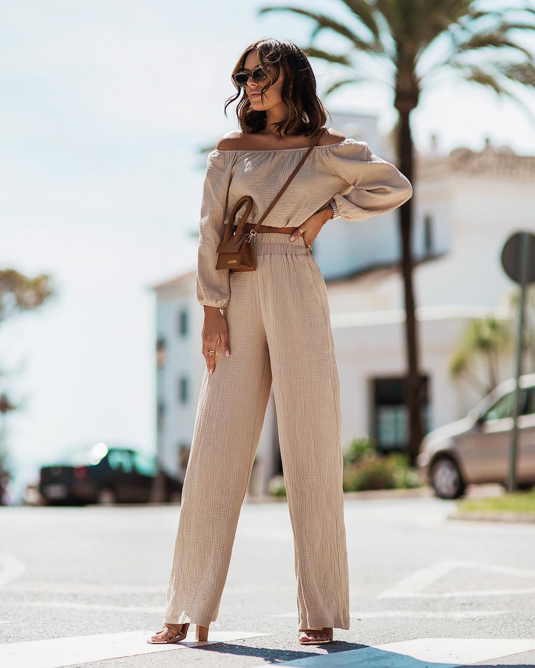 Regular Fit Fit Type Holiday Daily Women's Sexy Streetwear Solid Color Polyester Pleated Pant Co-ord Set Pants Sets