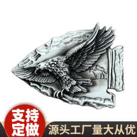 现货锌合金箭头飞鹰老鹰皮带扣西部牛仔欧美外贸跨境电商供应