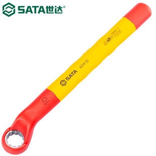 Shida 42410 Plum Blossom Wrench VDE High Voltage Insulated Star Flower Type Wrench Wrench Chrome Vanadium Steel 10MM