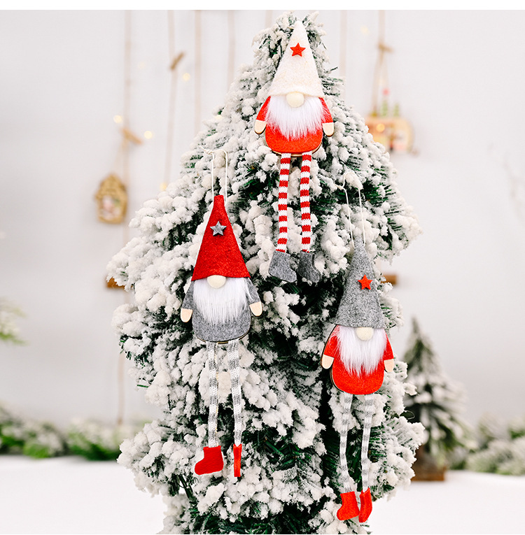 11g Weight Christmas Festival Wholesale Christmas Rudolph Hanging Legs Doll Pendant Decoration Nihaojewelry 6