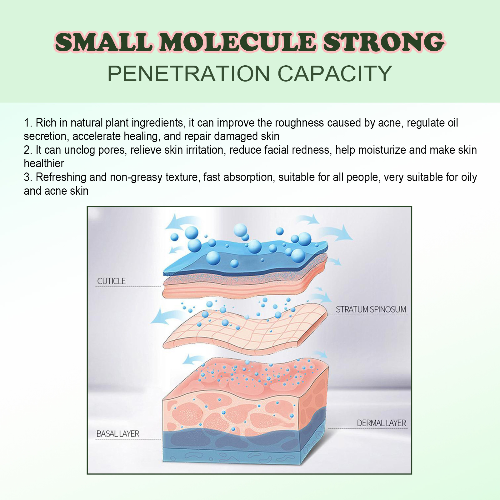 EELHOE Tea Tree Repair Lightens Marks, Cleans Acne, Removes Acne and Repairs Skin essence_voghion.com