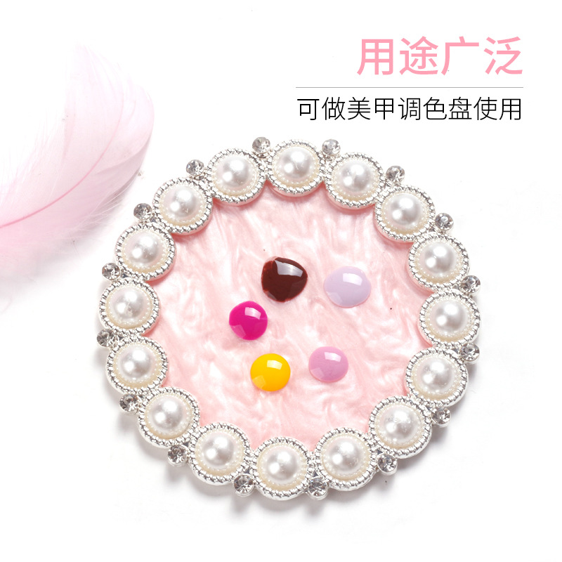 Transfronterizo especial para manicura ins Vintage Pearl pantalla marco paleta nueva celebridad de Internet flor tablero de exhibición de uñas