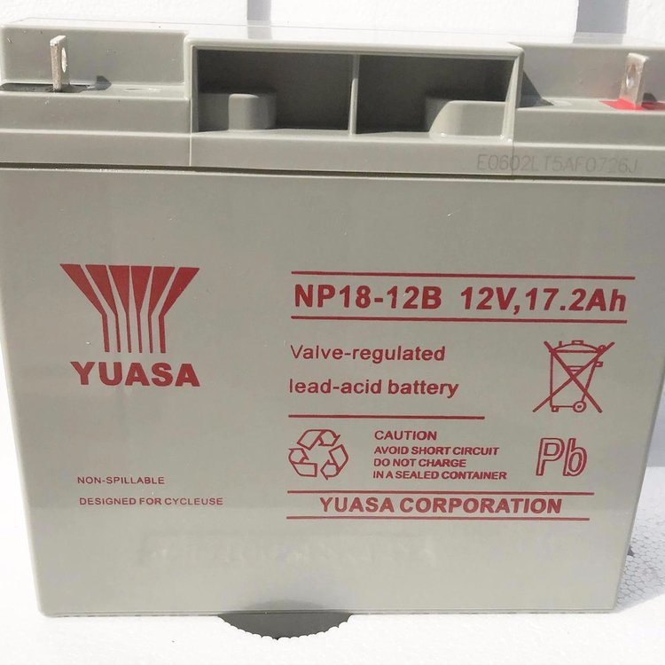 YUASA汤浅蓄电池NP18-12B 汤浅12V17AH 铅酸免维护蓄电池 消防 UP