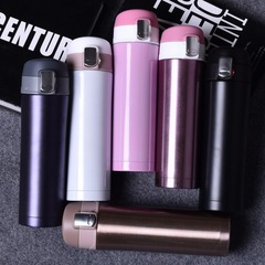 Follower cup pop-up cover stainless steel thermos cup Lock car water cup Vacuum random cup Advertising gift cup