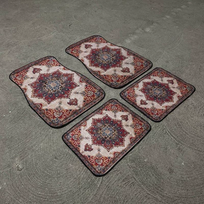 Avtomobil döşəmə paspasları, foot mat four-piece wholesale - cross-border-floor-mats-37-3045cm-two-piece-set-for-rear-seat