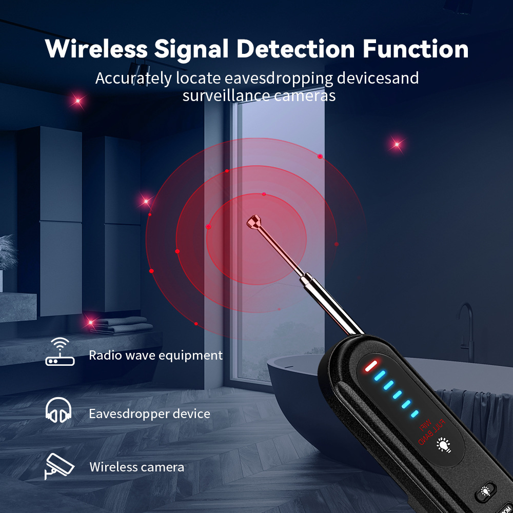 T01 Wireless Detector Camera GPS Detector Detector Hotel Anti-eavesdropping Detector Infrared Detector