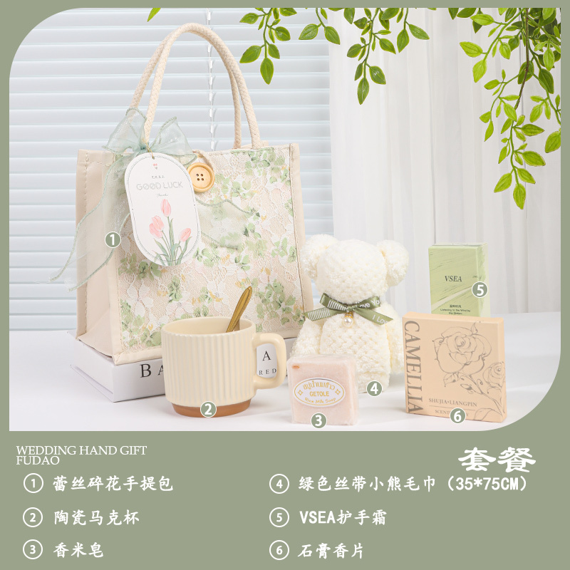 实用伴手礼小礼品公司开业团建活动生日周岁结婚满月手提袋可印LO|undefined