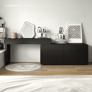 Tal Cream Style Dressing Table Black Dressing Table Cupboard Integrated Dressing Table Makeup Mirror Bedroom Dressing Table Dressing Table