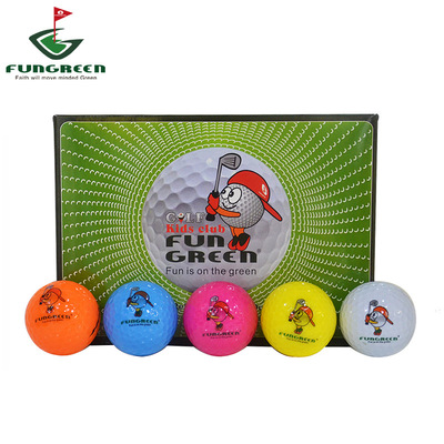FUNGREEN正規高爾夫雙層練習比賽球 高爾夫練習球 兒童高爾夫球