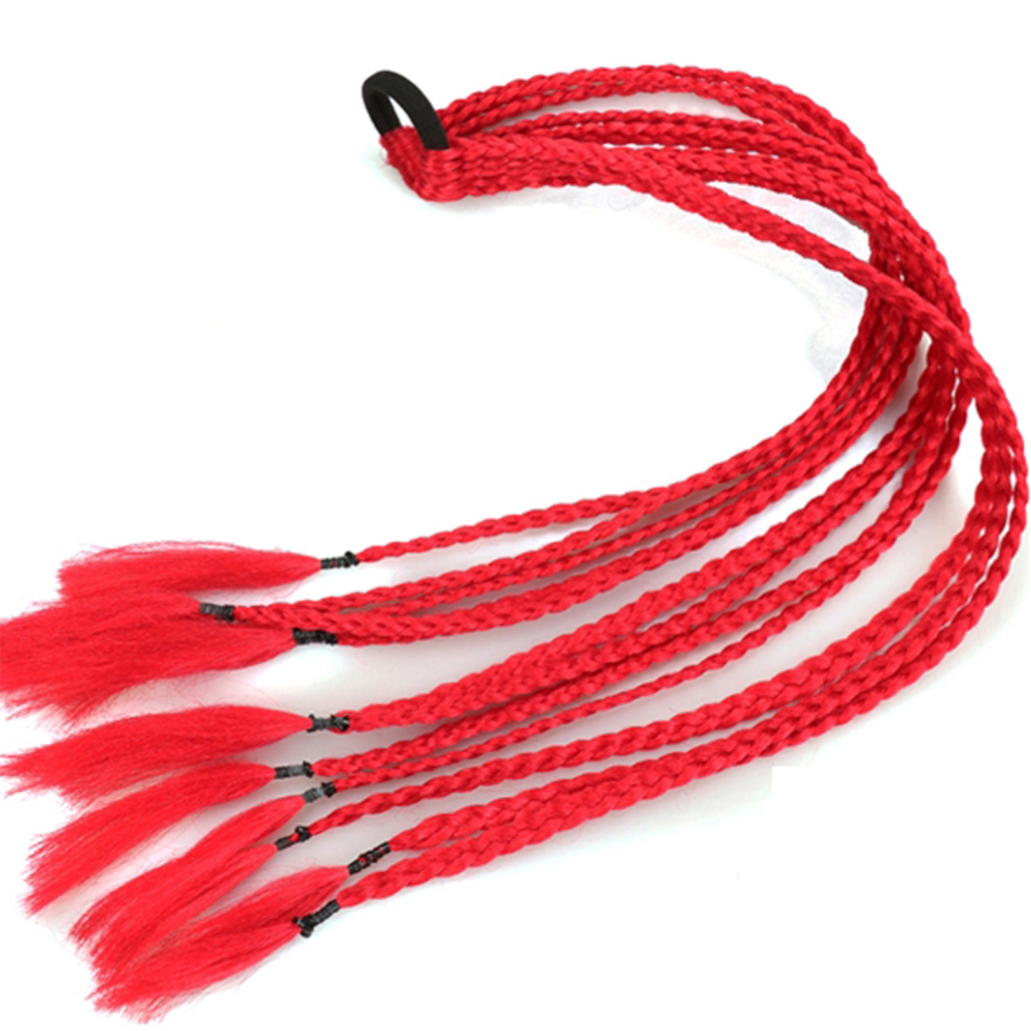 Inventario al por mayor colorido trenzas de tres hebras africanas trenzas sucias trenzas de caballo recogidas en stock Inventario