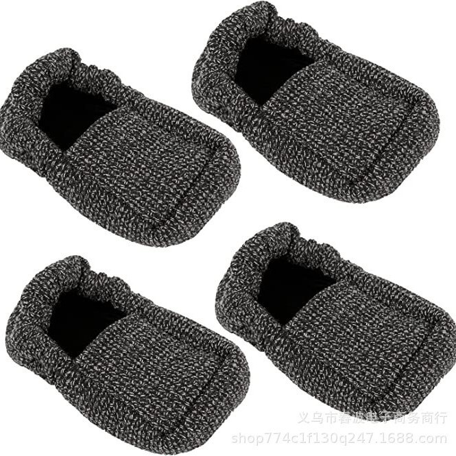 Ski slide set 2 pieces heavy-duty removable soft cushion cap universal sock pad for indoor and outdoor use durable