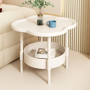 Creative Home Side Table Modern Cloud Coffee Table Living Room Simple Movable Storage Rack Cream Sofa Side Cabinet Corner Table