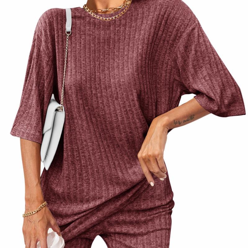 Summer outfit Set Breathable Ribbed woman’s set Stretchy