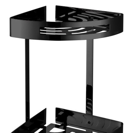 Estante de Baño de Acero Inoxidable, Estante Esquinero Triangular para Baño, Estante de Acero para Lavabo de Una o Dos Capas