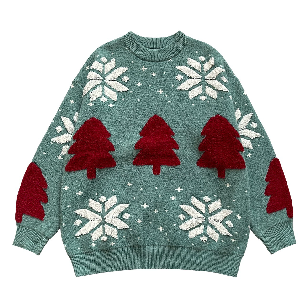 Рождество Лось пара свитер 2021 осень-зима новый свободный ленивый ветер зимний вязаный пальто ins прилив