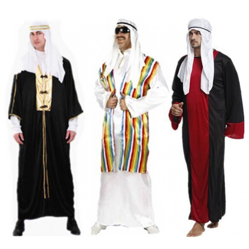 Costume da principe/re mediorientale/sceicco arabo per Halloween da adulto, per uomo._voghion.com