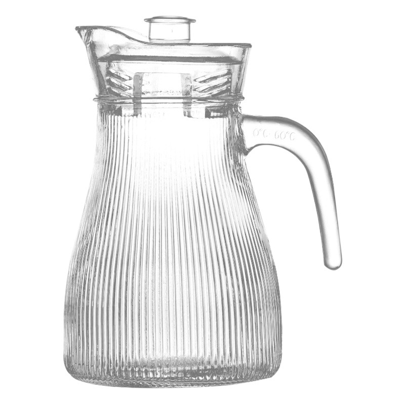 Juego de taza de agua de tetera fría, tetera de gran capacidad para el hogar simple, vajilla de agua de alto valor, taza de bebida de vidrio, tetera