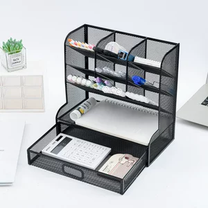 Металлический jiugong grid heck shelf Office Desktop Многослойный железо хранения