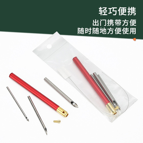 Simple interchangeable head full model cross stitch stamp embroidery stamp needle stamp le embroidery needle stamp embroidery needle stack flower needle