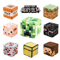 マインクラフト私の世界ブロック人形抱き枕ゲーム周辺スポンジブロックボックスTNTぬいぐるみ