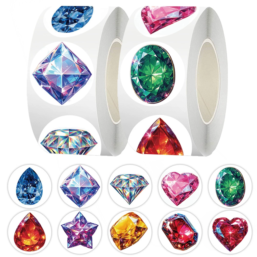 Оригинальная блестящая наклейка с драгоценными камнями, рулон 500, материал для рукоделия, уплотнительная наклейка, пленка, лента, украшение для чехла мобильного телефона