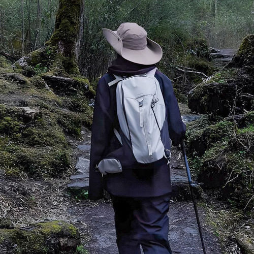 Summer Outdoor Japanese-style wide-brim sun fishing hat for women, breathable camping hiking fishing hat for men, large head circumference versatile matching hat