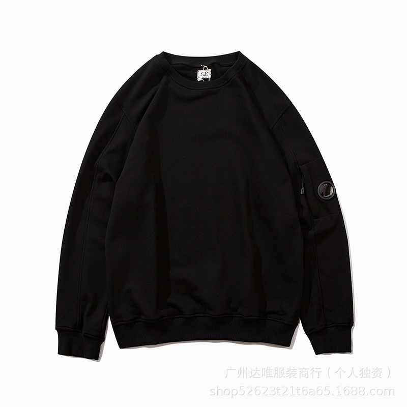 CP COMPANY ソリッドカラー クラシック ベーシック アメリカン サイドレンズ プルオーバー ラウンドネック スウェットシャツ メンズのクロスボーダー正規版|undefined