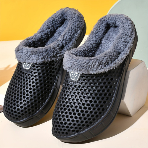 2026 new European and American men's fashionable clogs mopping casual slippers with soft soles