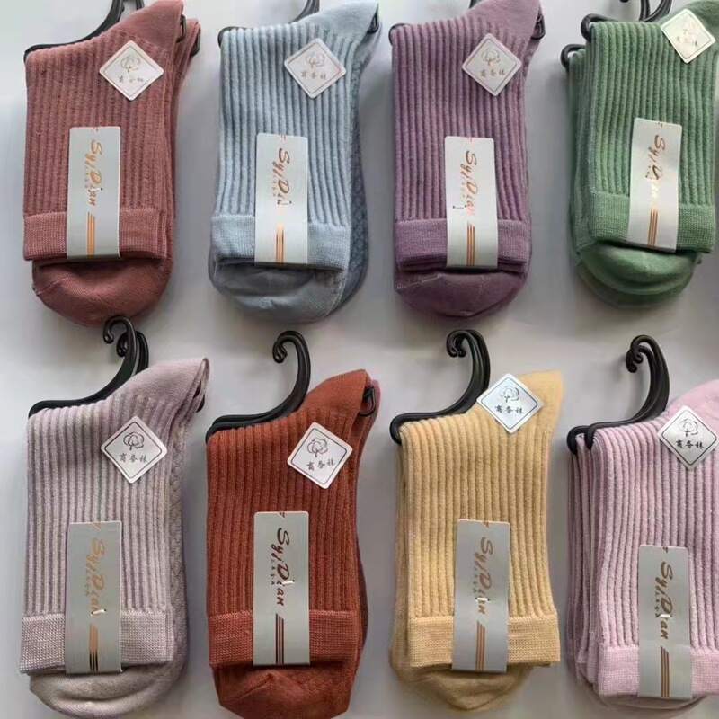 Double needle men's and women's socks autumn and winter thick double needle fashion mid-calf length socks versatile men's and women's socks men's and women's socks Double needle men's and women's socks autumn and winter thick double needle fashion mid-calf length socks versatile men's and women's socks men's and women's socks