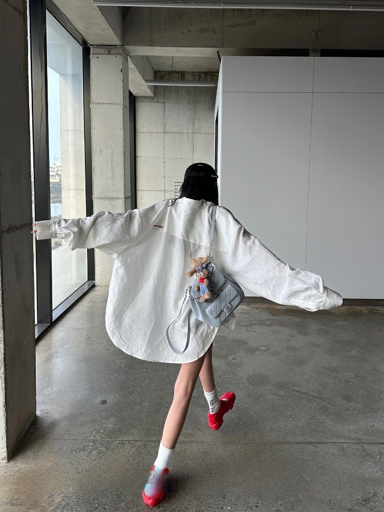 White autumn shirt