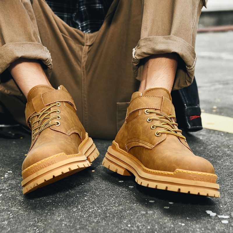 Die neuen Freizeit-Arbeitsschuhe von Zhongbang können nicht in faule große gelbe Stiefel getreten werden_voghion.com