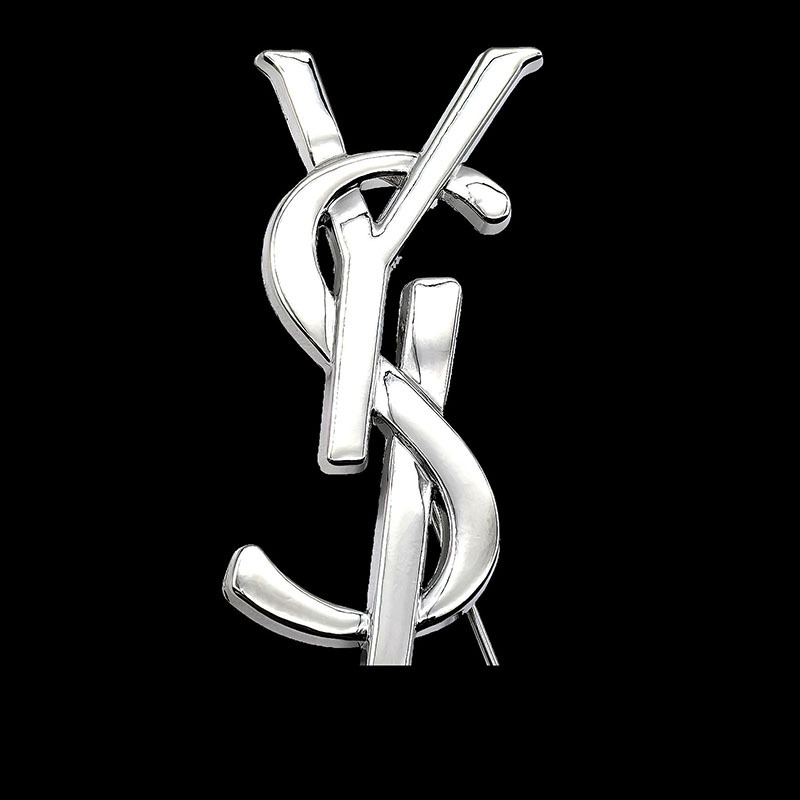 古金古银杨树L胸针百搭毛衣卫衣西装领针合金材质铜针铜扣|undefined