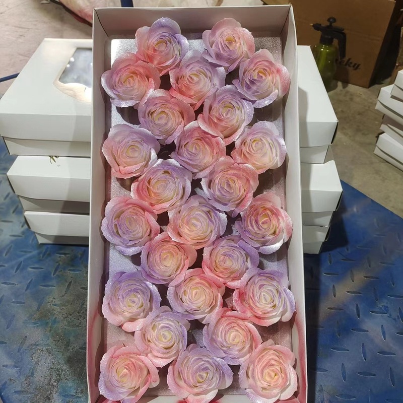 5層ソープフラワー、大きな花頭、バラ、バレンタインデーフラワー、ソープフラワー、フラワーショップ、母の日デコレーション、大きな花頭|undefined