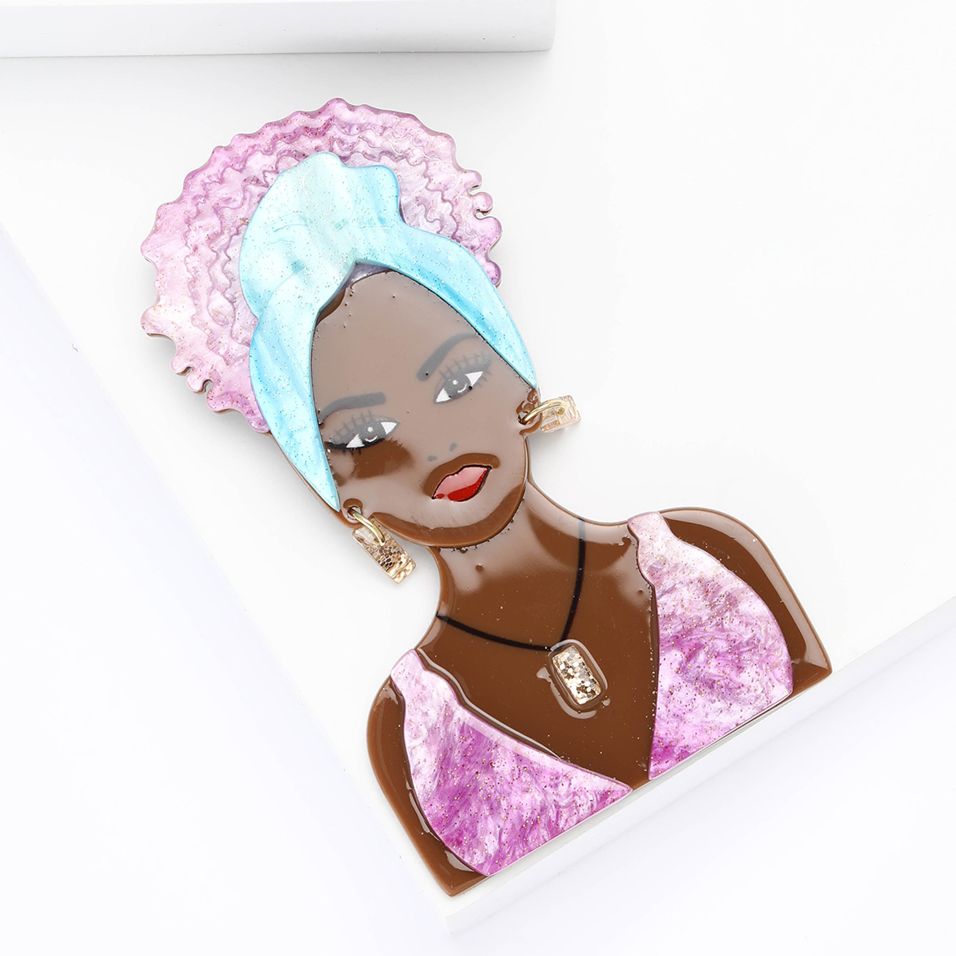 Enamel Design Cartoon Style Pin Cartoon Character Arylic Enamel Women's Brooches