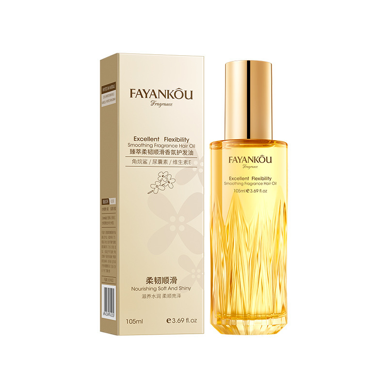 El aceite de cuidado del cabello de color franco es suave y suave, nutritivo y reparador para mejorar el cabello suave y suave.