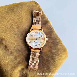 新款女士潮流磁铁网带手表简约个性时尚薄款手表跨境外贸货源批发