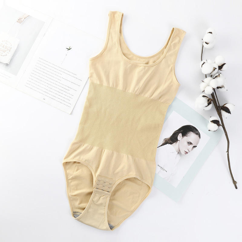 Body Moldeador Sin Costuras de Tirantes Anchos de Nailon con Control de Abdomen