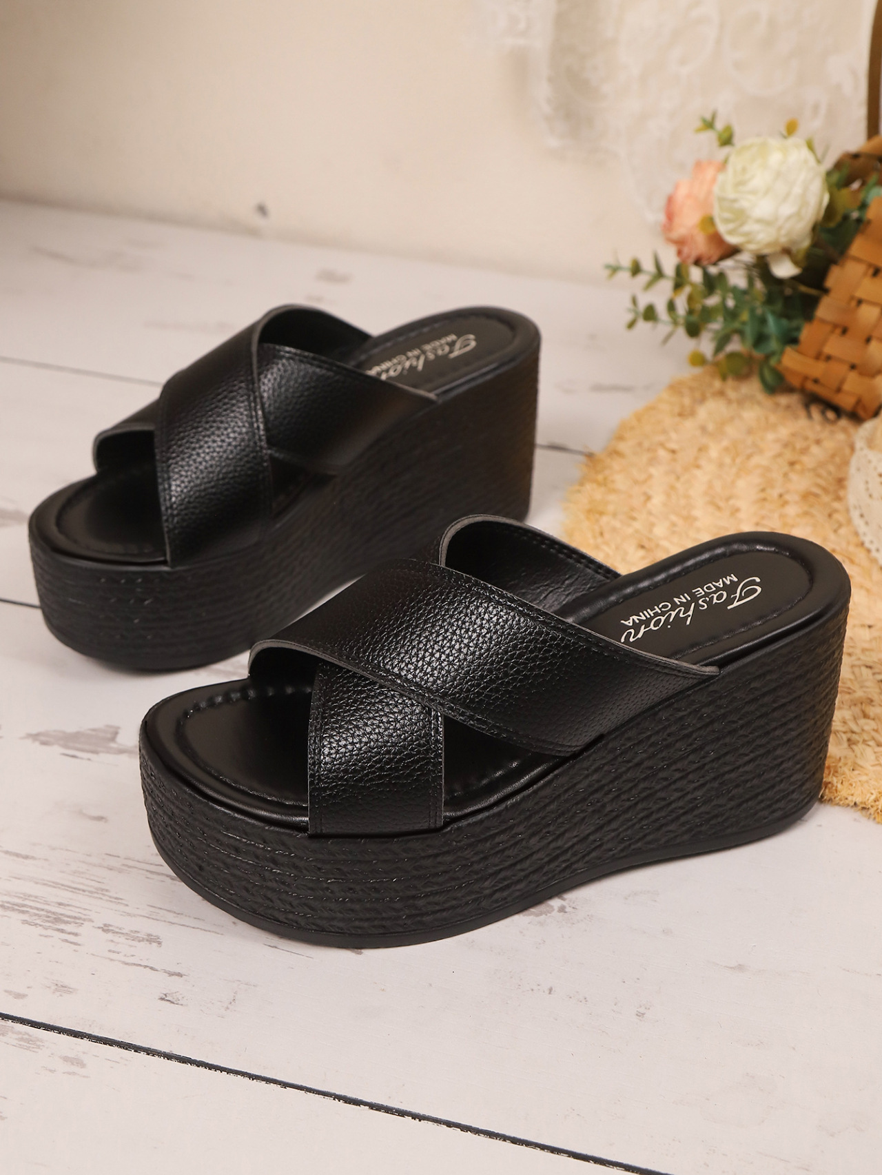 Women's Wedge Platform Strap Sandals For Summer Casual Wear_voghion.com