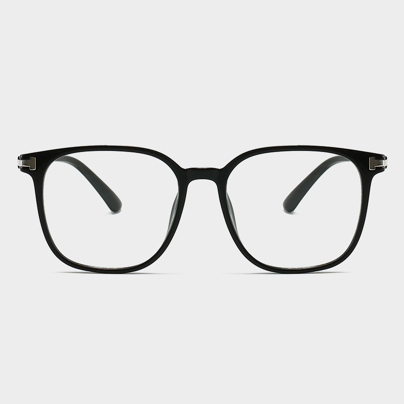 Tr1341 New Large-Frame Internet Celebrity Plain Myopia Glasses Frame Trendy Men's and Women's Flat Frames That Make the Face Smaller and Can Be Matched with Degrees