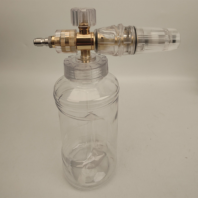 台州PA壶新款大嘴全透明泡沫壶大容量铜喷芯清洁洗车美容发泡神器