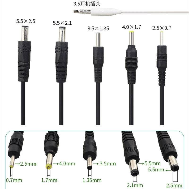 USB — DC 3.5×1.35 зарядный кабель, двухжильный, для электроники, круглый разъем, кабель для мобильного телефона, микрофона и аудио