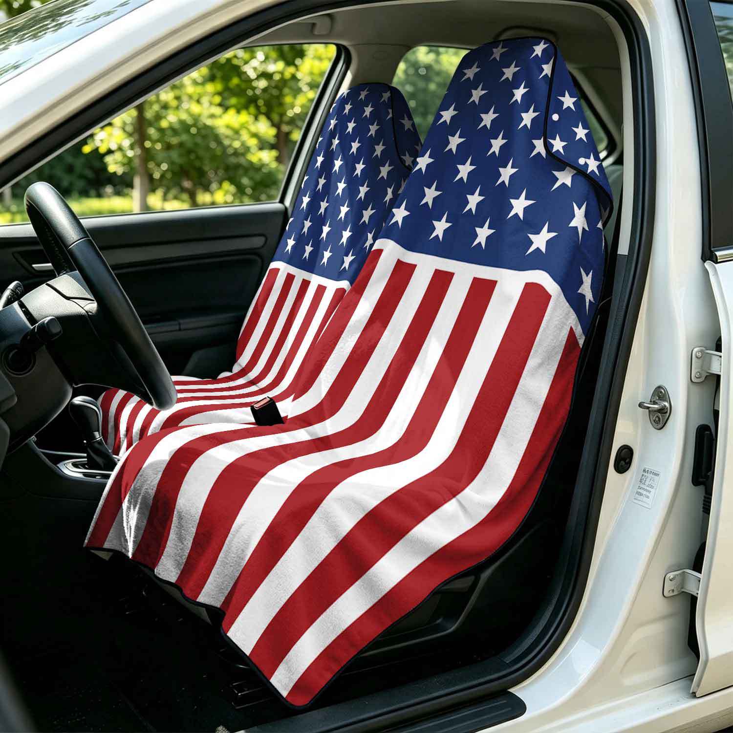 2-piece dual-use car seat cover, ultra-fine fiber, can be used as a beach towel, printed car protective seat cover 13