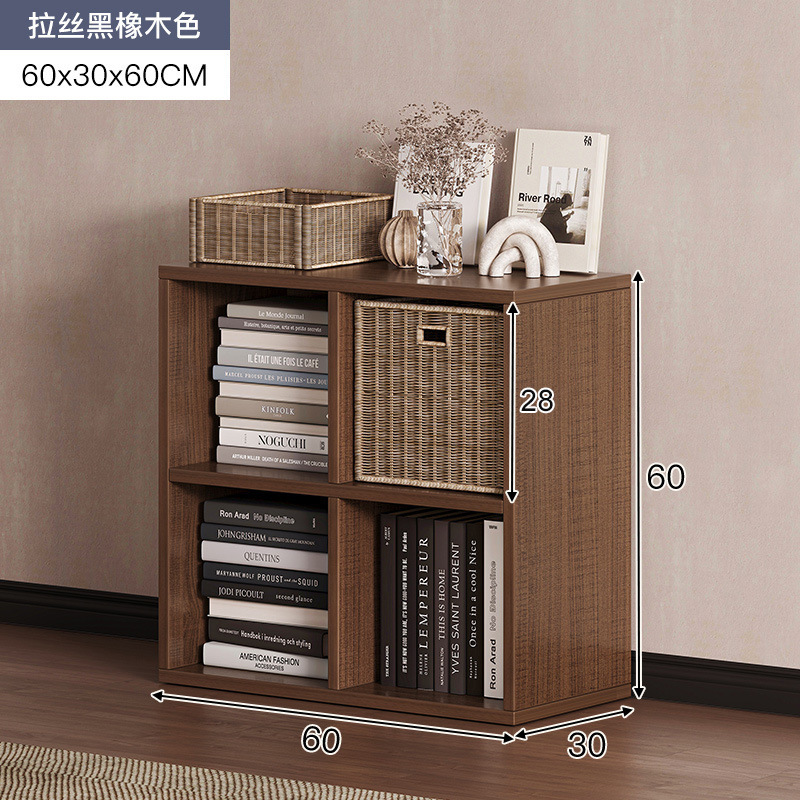 Estantería Estante de piso a techo Estante para libros simple Gabinete a cuadros para el hogar Gabinete de ocho compartimentos Sala de estar Gabinete corto Gabinete de almacenamiento Gabinete de almacenamiento