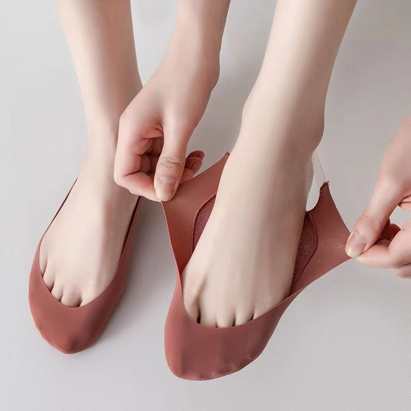 Summer thin comfortable breathable non-slip solid color invisible…