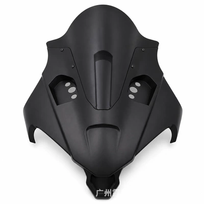 CF450SR-S racing combat elevated – Motorcycle front windshield - matte-black-black